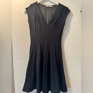 Bailey 44 Black Pleated A-Line Mini Dress
